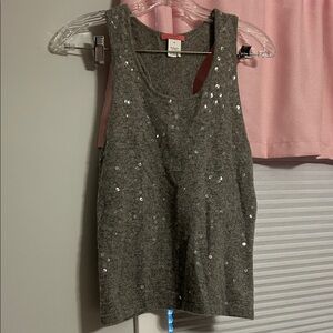 J. Crew Gray Wool Blend Top